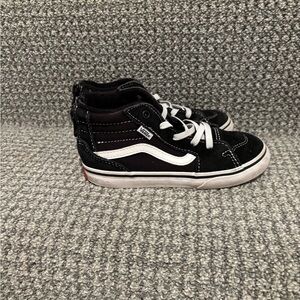 Vans Toddler Black and White Sneakers